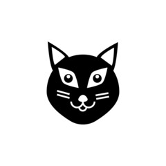 cat icon, pet vector, kitten illustration