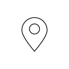 pin icon, location vector, map illustration