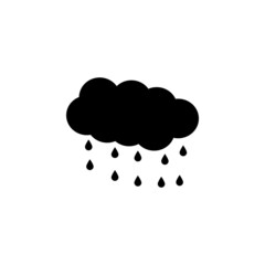 rain icon, cloud vector, sky illustration