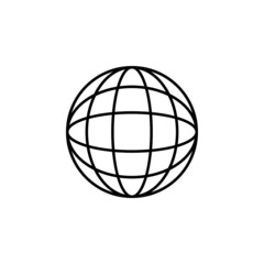 world icon, earth vector, globe illustration