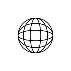 world icon, earth vector, globe illustration