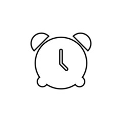 alarm clock icon, clock vector, time illustration
