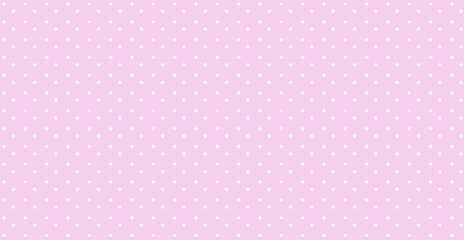 Background : White polkadot pink fore color use as pattern concept