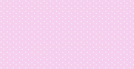 Background : White polkadot pink fore color use as pattern concept
