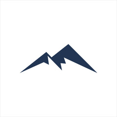 creative simple logo design  mountain