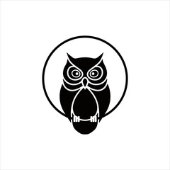 creative simple logo design  owl