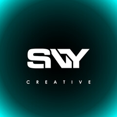 SNY Letter Initial Logo Design Template Vector Illustration