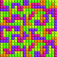 Colorful squares background. Seamless vector illustration. 