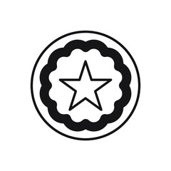 Stars in circle icons symbol vector elements for infographic web