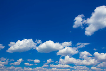 Naklejka na ściany i meble Clouds blue sky sun clear weather