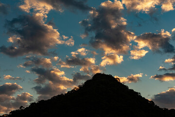 Sunset with clouds at Itatiaia National Park, Rio de Janeiro, Brazil.