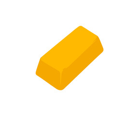 the icon of a gold ingot. vector illustration