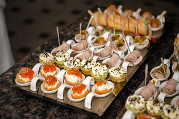 sushi with salmon and avocado