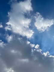 blue sky with clouds