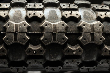 Obraz na płótnie Canvas Bicycle tire tread pattern in full frame