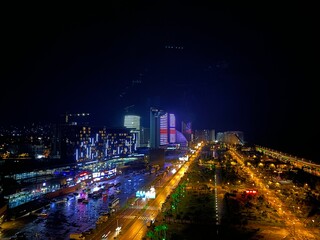 Fototapeta na wymiar city at night. city night.