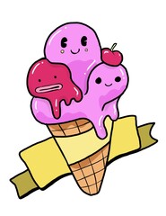 
Ice cream is friendly