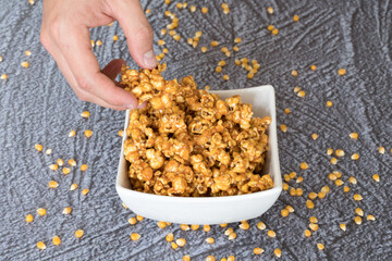 Palomitas con caramelo cine