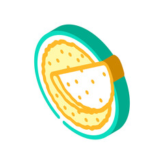 pancakes dessert isometric icon vector. pancakes dessert sign. isolated symbol illustration