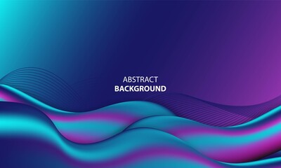 Abstract neon color wave background with light effect