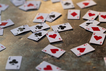 Fototapeta na wymiar playing cards