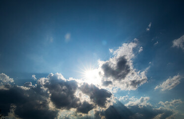Obraz na płótnie Canvas sun and clouds