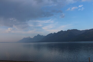 lake and clouds