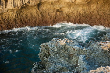 It is a cliff where your feet are shrugging.