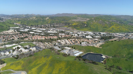 Industrial area  Malibu, Santa Monica Mountains, Agoura Hills, Thousand Oaks Aerial