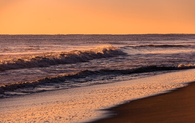 Fototapeta na wymiar View of sunrise from Outer Banks , North Carolina ,USA