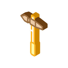 welding hammer isometric icon vector. welding hammer sign. isolated symbol illustration