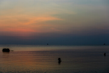 Impressive sea sunset.