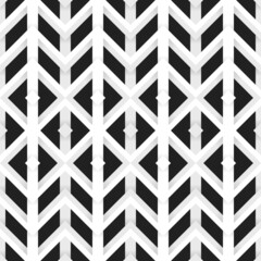 Vector seamless pattern, geometric background Black and white.