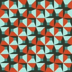 Geometric abstract seamless pattern - decorative accent for any surfaces.