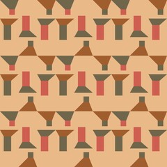 Geometric abstract seamless pattern - decorative accent for any surfaces.