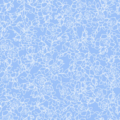 Obraz premium Seamless pattern with a beautiful bouquet of roses,