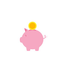 piggy bank, piggy bank, coin save, coin collecting, investment icon, piggy bank icon, concept of banking or financial business administration.vector illustration