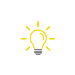 The light bulb is full of ideas And creative thinking, analytical thinking for processing. Light bulb icon vector. ideas symbol illustration.