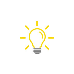 The light bulb is full of ideas And creative thinking, analytical thinking for processing. Light bulb icon vector. ideas symbol illustration.