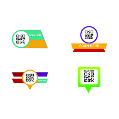 Free download Qr code tropical leaves style