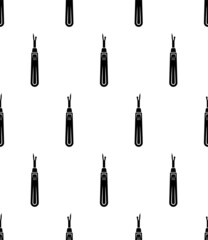 Seam Ripper Icon Seamless Pattern, Sewing Tool Used For Cutting And Removing Stitches