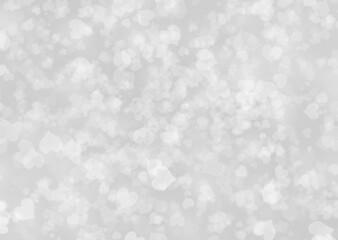 Abstract glitter bokeh on grey  light effects background.