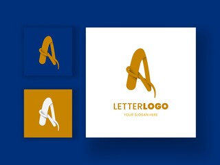 A capital letter logo template