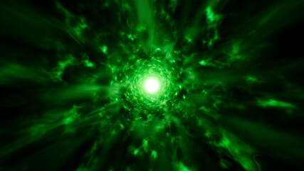 Abstract Flaring Green Energy Burst