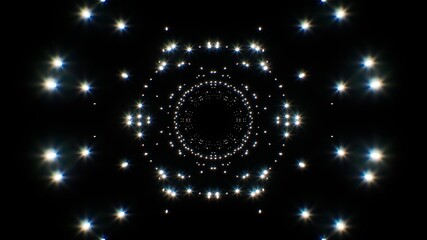 Abstract Hexagon Glittering Light background