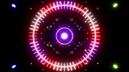 Flying Colorful Circle Event Light