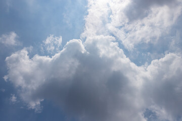 Blue sky with beautiful clouds