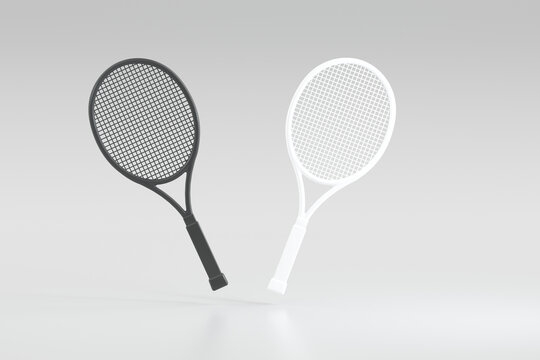 3D rendering tennis and racket