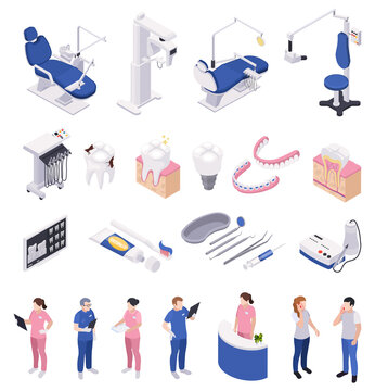 Stomatology Icons Set