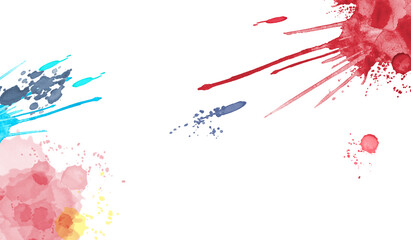 カラフルな絵の具が飛び散る背景